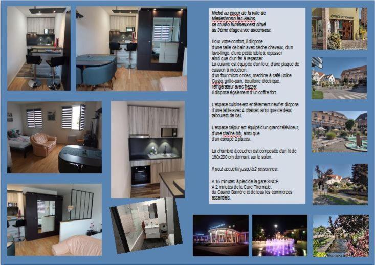 Charmant Studio Classe 3 Etoiles Au Coeur De Niederbronn-Les-Bains Zewnętrze zdjęcie